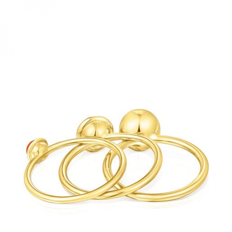 Tous Plump Small Women's Rings 18k Gold | JXT083147 | Usa