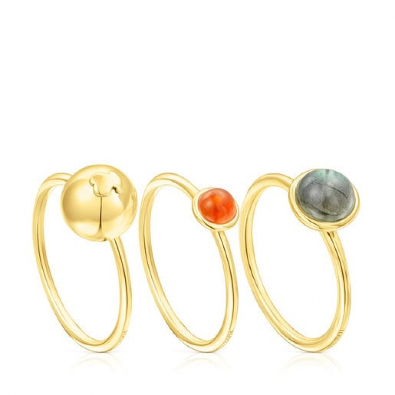 Tous Plump Small Women\'s Rings 18k Gold | JXT083147 | Usa