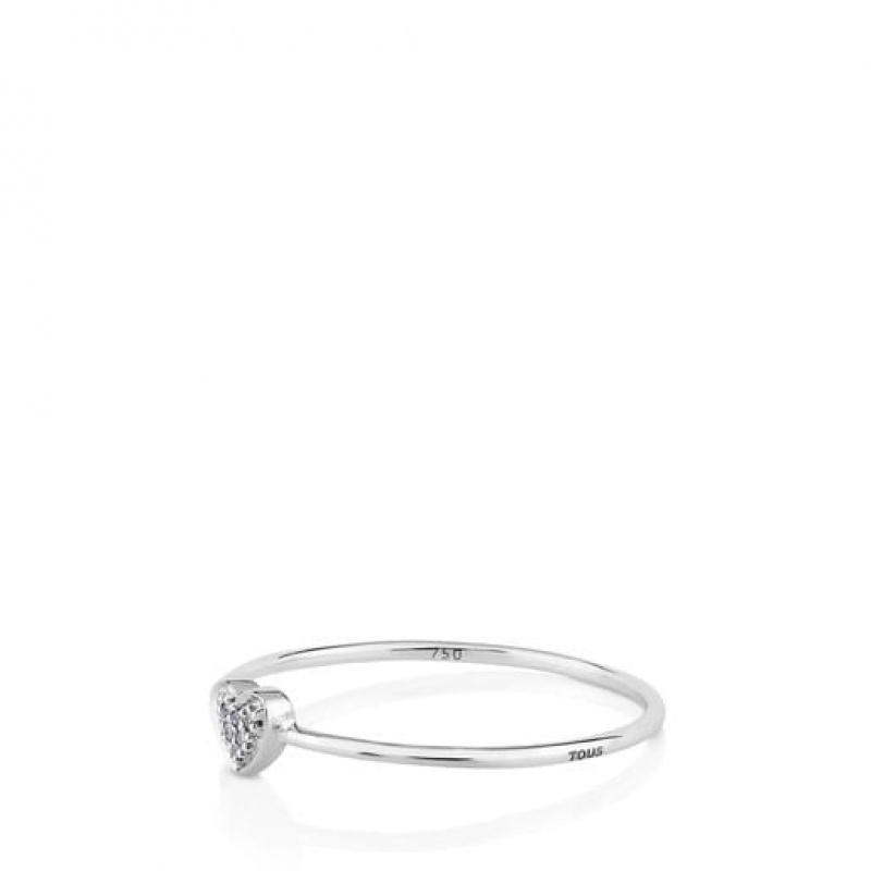 Tous Puppies Diamond Women's Rings 18k Gold | LJK410278 | Usa