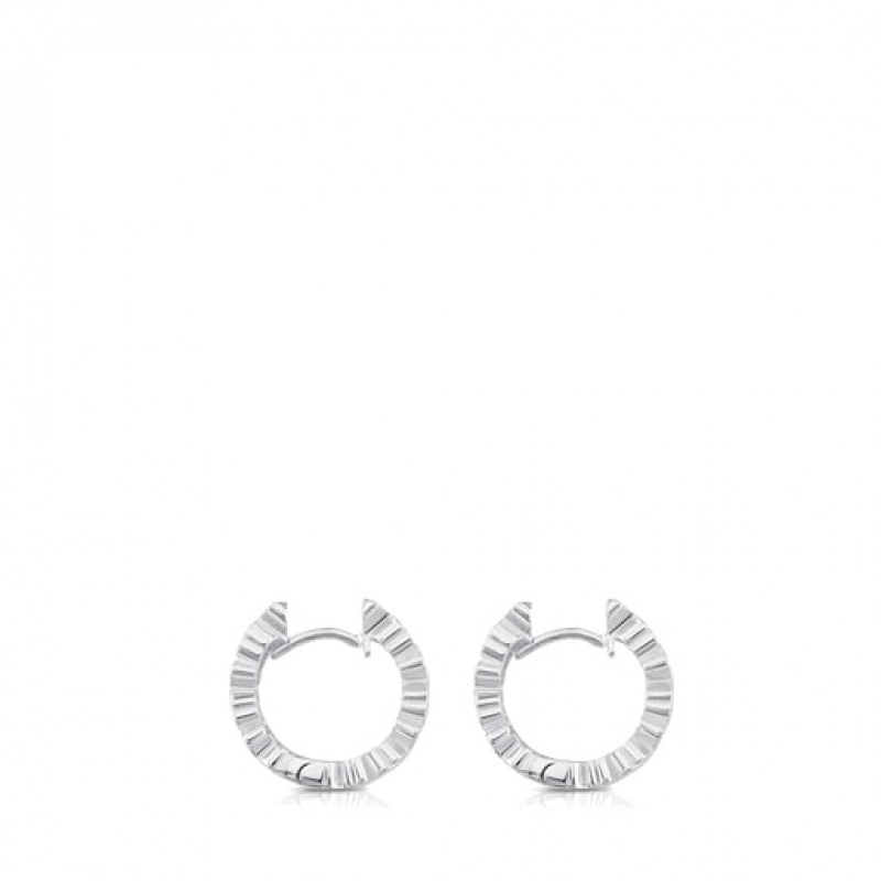 Tous Puppies Hoop Women's Earrings Silver | JUC901382 | Usa