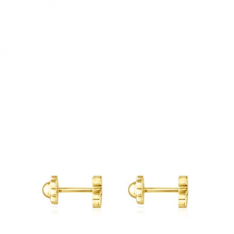 Tous Puppies Small Women's Earrings 18k Gold | CUL843701 | Usa