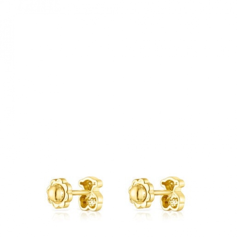 Tous Puppies Small Women's Earrings 18k Gold | CUL843701 | Usa