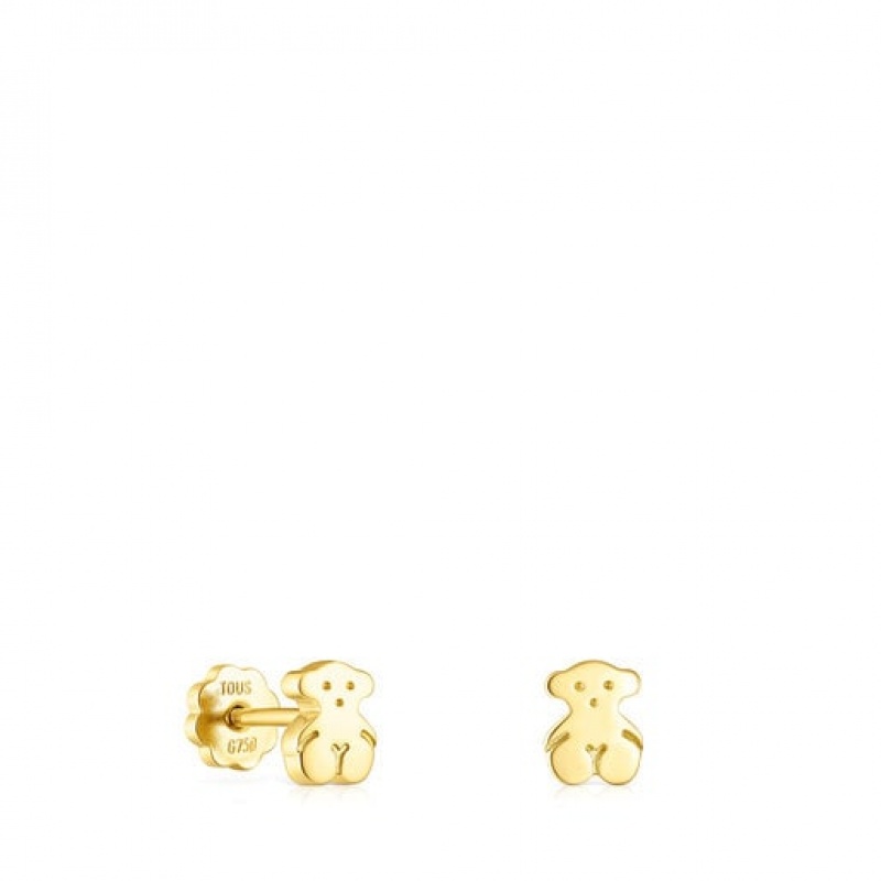 Tous Puppies Small Women\'s Earrings 18k Gold | CUL843701 | Usa