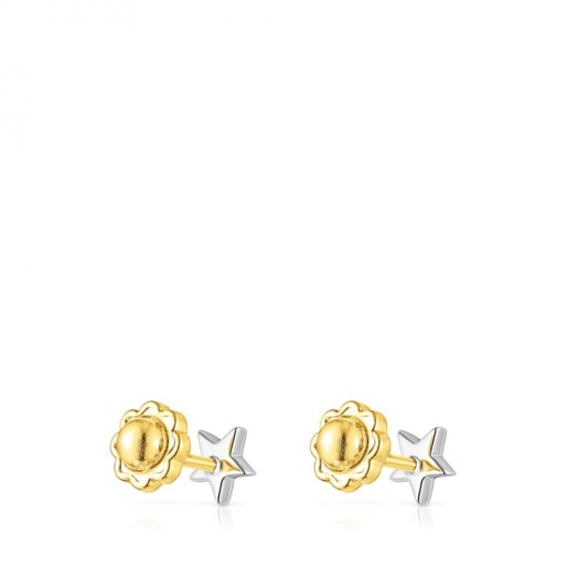 Tous Puppies Small Women's Earrings 18k Gold | OGM148736 | Usa