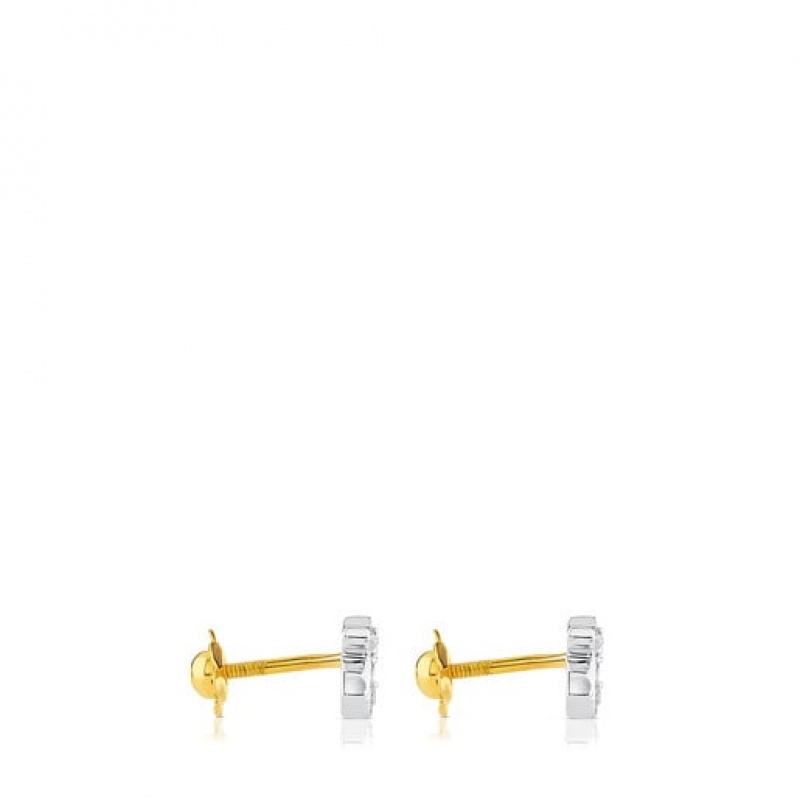 Tous Puppies Small Women's Earrings 18k Gold | FTM052437 | Usa