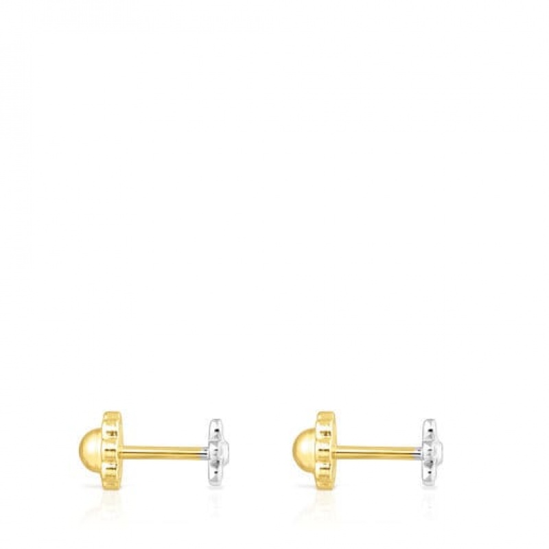 Tous Puppies Small Women's Earrings 18k Gold | OGS279834 | Usa