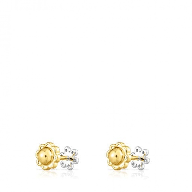 Tous Puppies Small Women's Earrings 18k Gold | OGS279834 | Usa