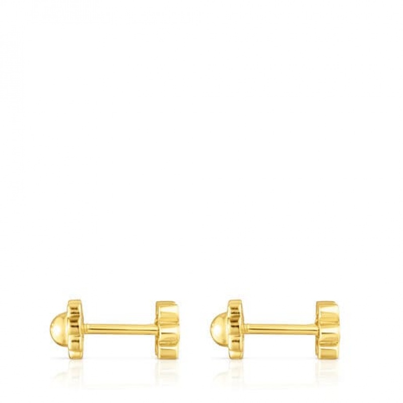 Tous Puppies Small Women's Earrings 18k Gold | PYQ940267 | Usa