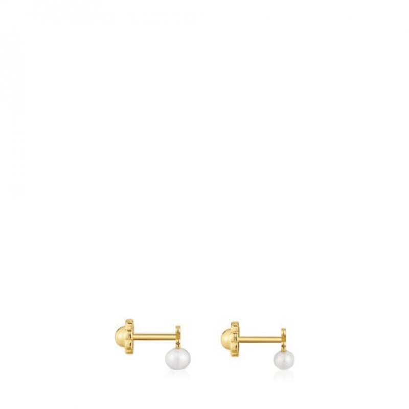 Tous Puppies Small Women's Earrings 18k Gold | EKD857243 | Usa