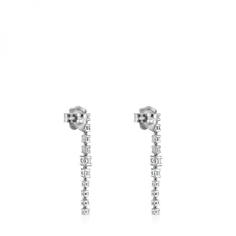 Tous Riviere Long Women's Earrings 18k Gold | LEG418975 | Usa