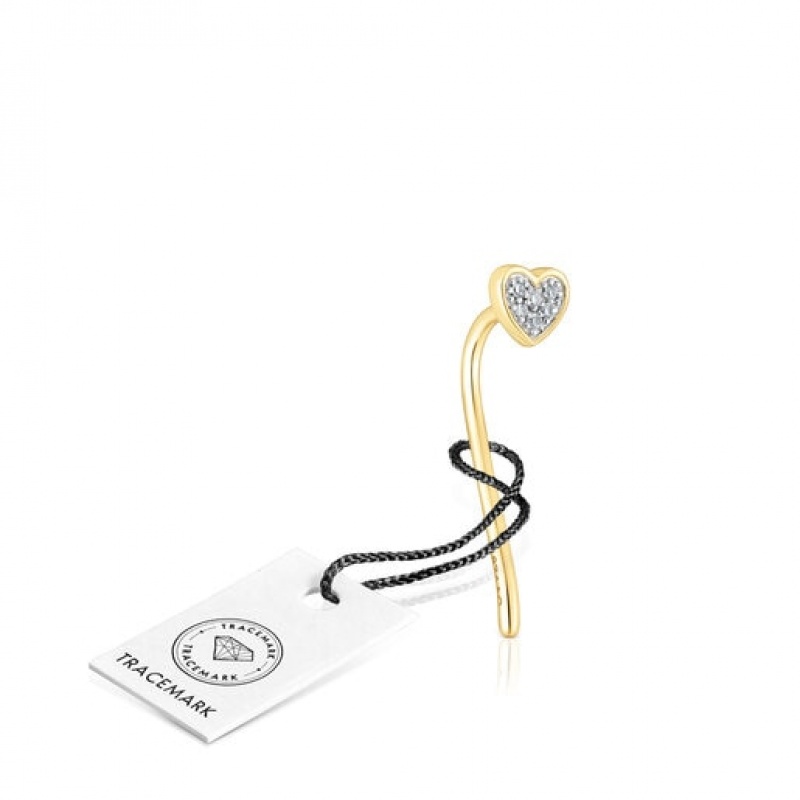 Tous San Valentín Individual Women's Earrings 18k Gold | SAV841950 | Usa