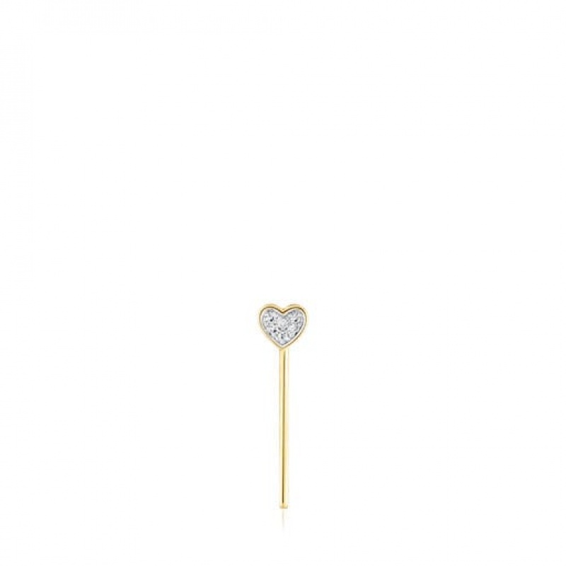 Tous San Valentín Individual Women\'s Earrings 18k Gold | SAV841950 | Usa