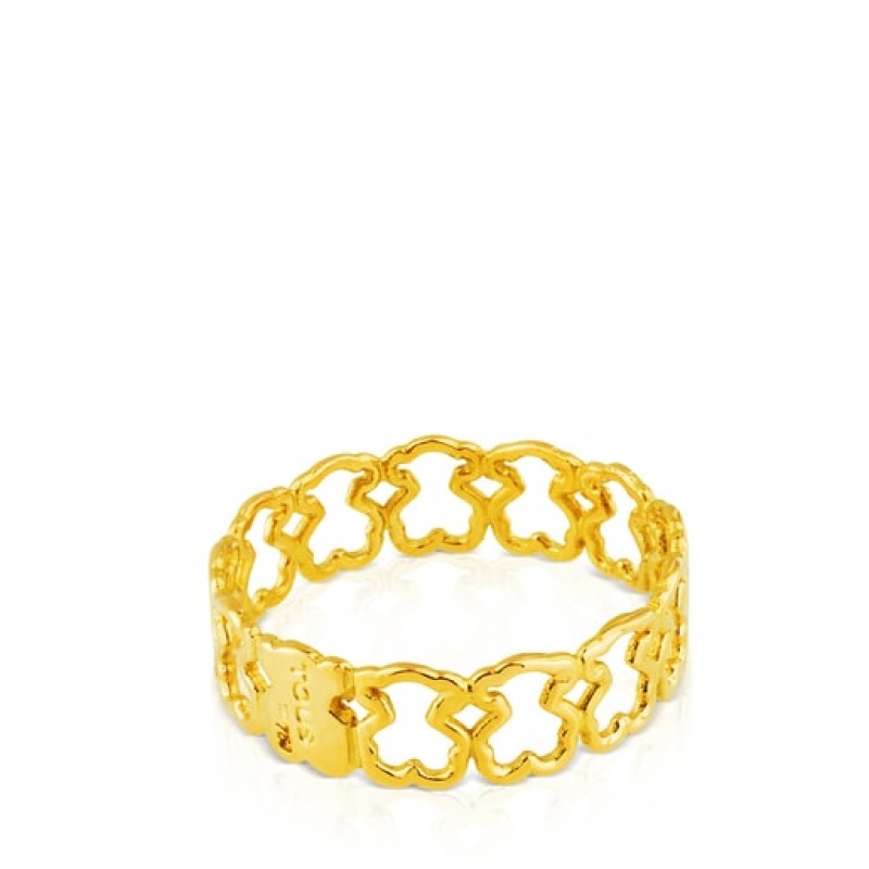 Tous Silueta Small Women's Rings 18k Gold | RDV817053 | Usa