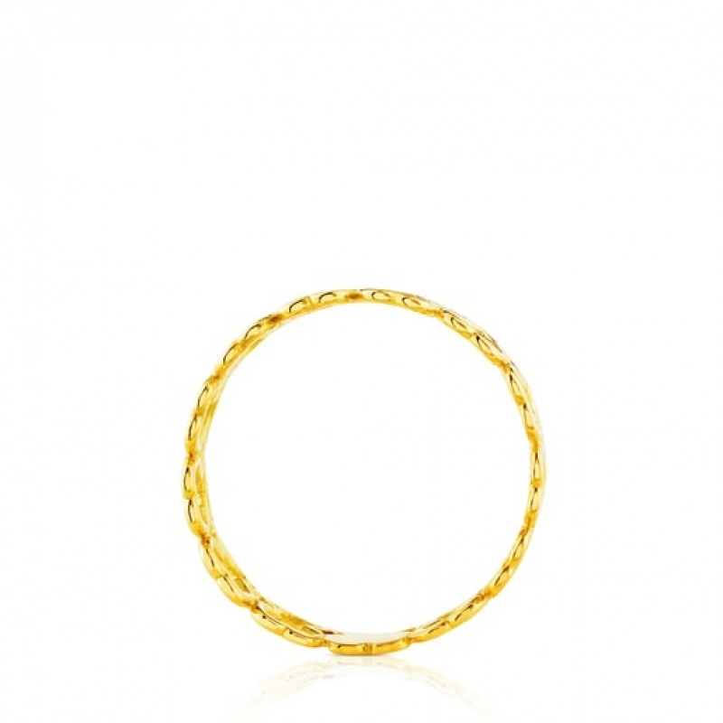 Tous Silueta Small Women's Rings 18k Gold | RDV817053 | Usa