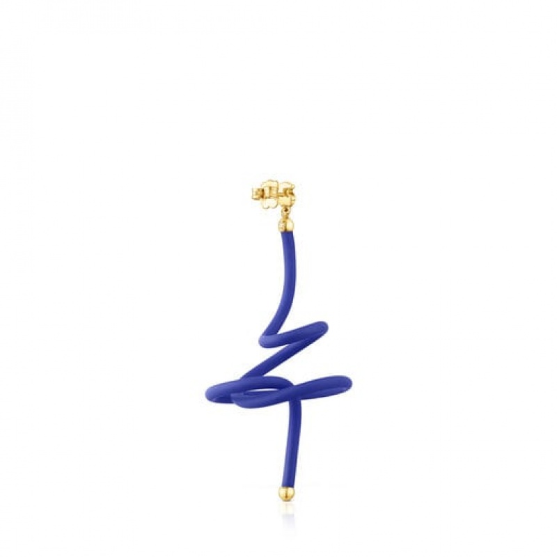 Tous St. Tropez Caucho Individual Women's Earrings 18k Gold | SXR152680 | Usa