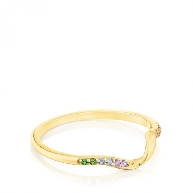 Tous St. Tropez Small Women's Rings 18k Gold | MXU137940 | Usa