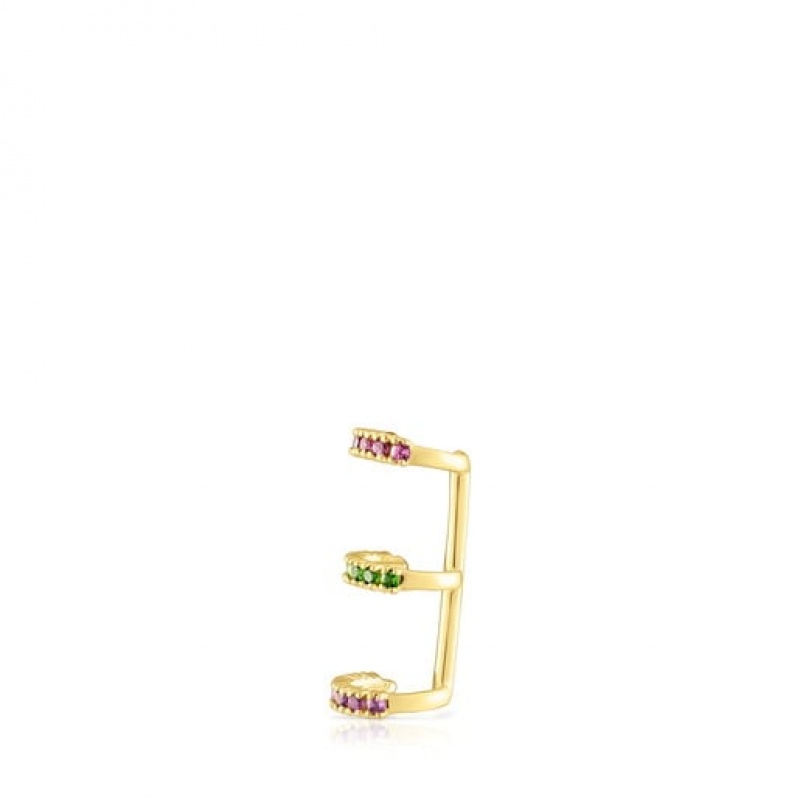 Tous Straight Individual Women's Earrings 18k Gold | FHC642703 | Usa