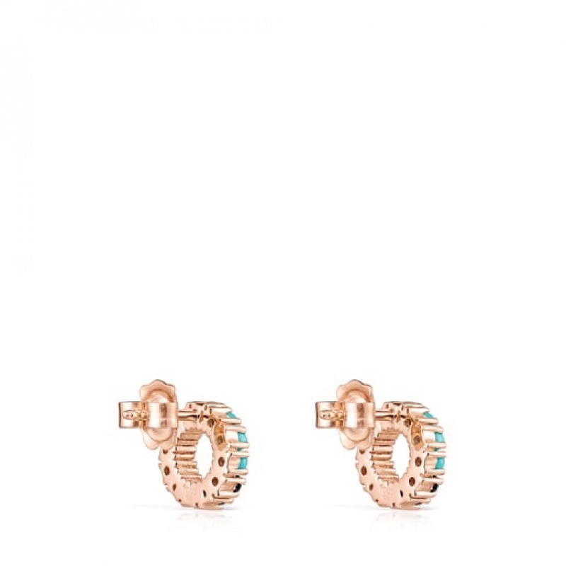 Tous Straight Small Women's Earrings 18k Gold | IVL012769 | Usa