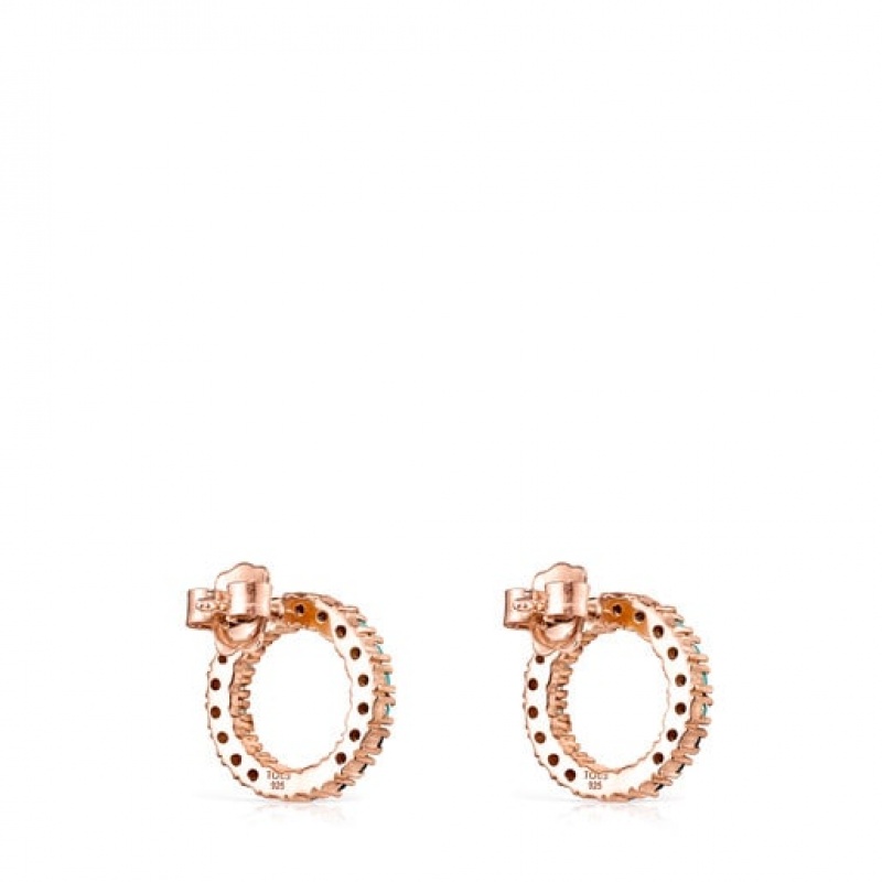 Tous Straight Small Women's Earrings 18k Gold | CSP036517 | Usa