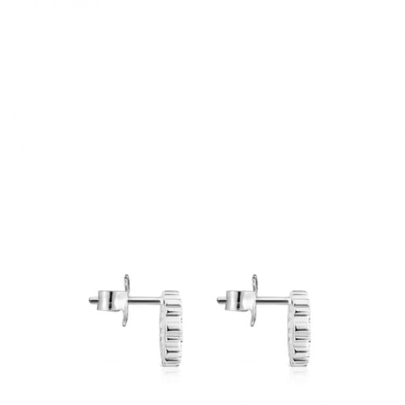 Tous Straight Small Women's Earrings Silver | YWU268943 | Usa