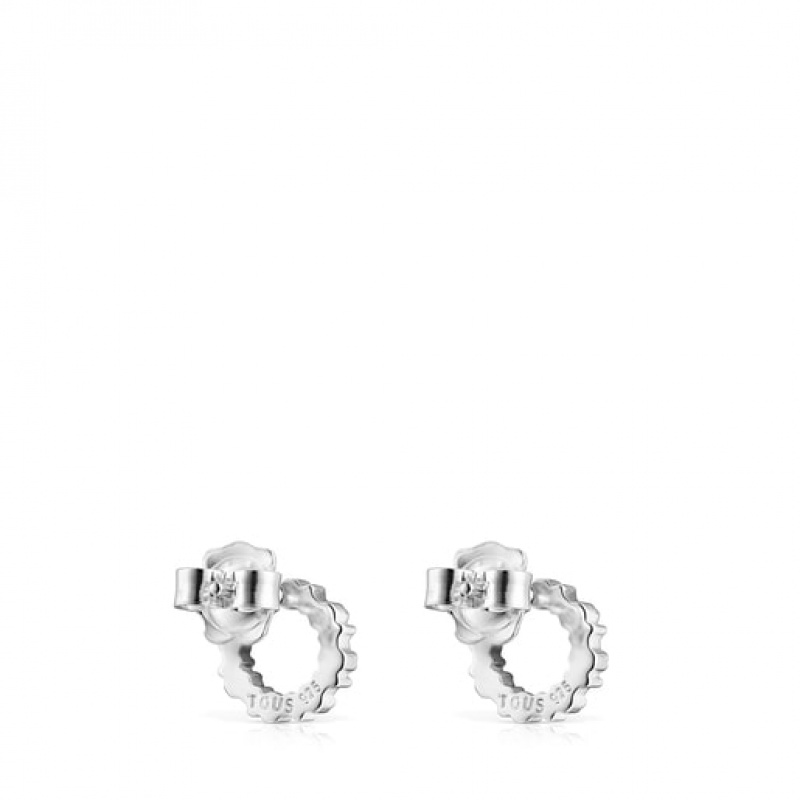 Tous Straight Small Women's Earrings Silver | YWU268943 | Usa