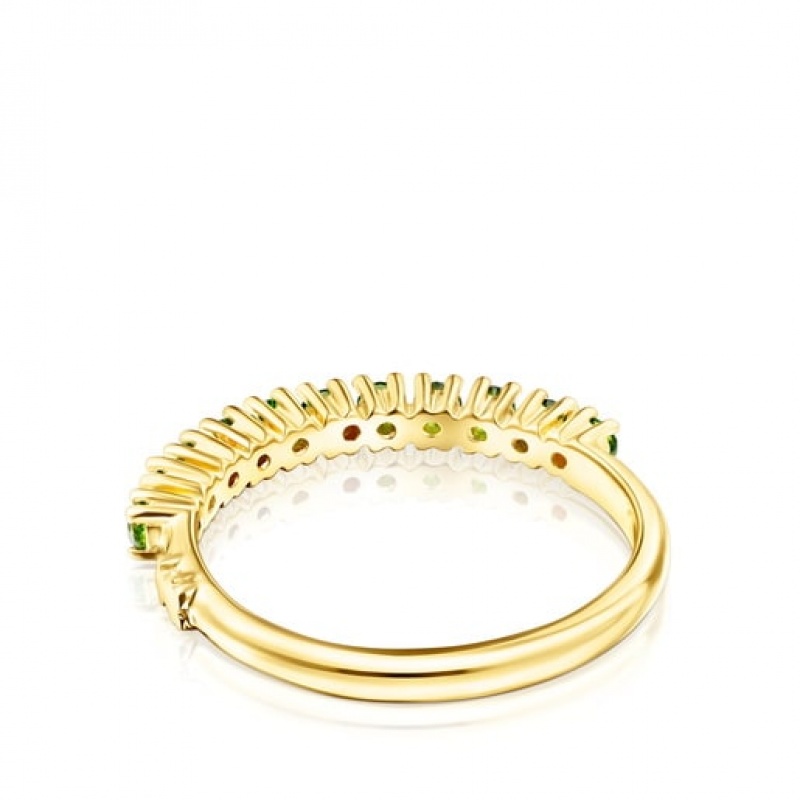 Tous Straight Small Women's Rings 18k Gold | SUI208549 | Usa