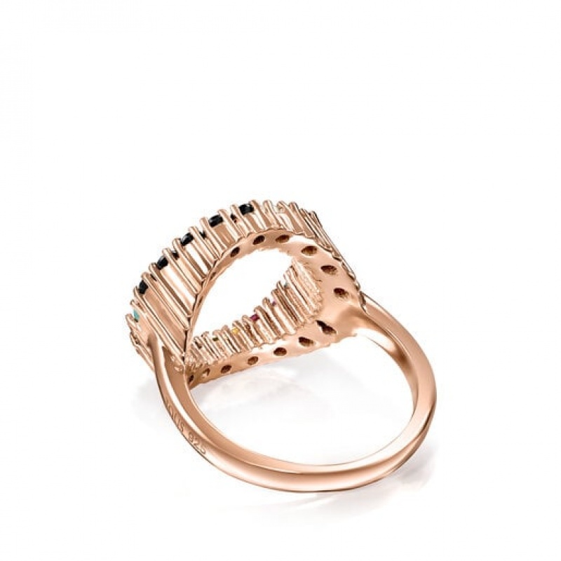 Tous Straight Small Women's Rings 18k Gold | XYG279045 | Usa