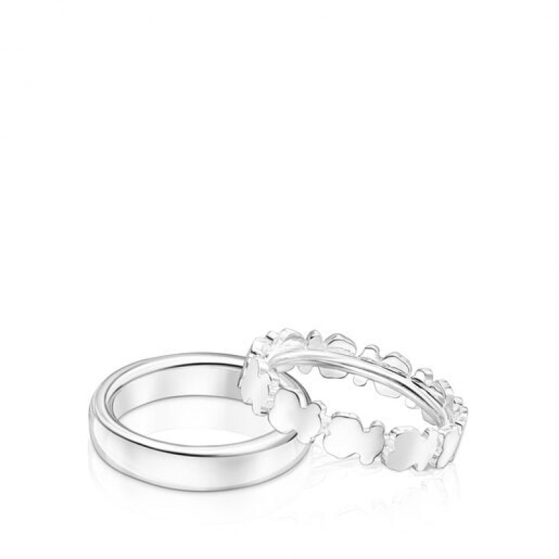 Tous Straight Small Women's Rings Silver | ZJH976285 | Usa