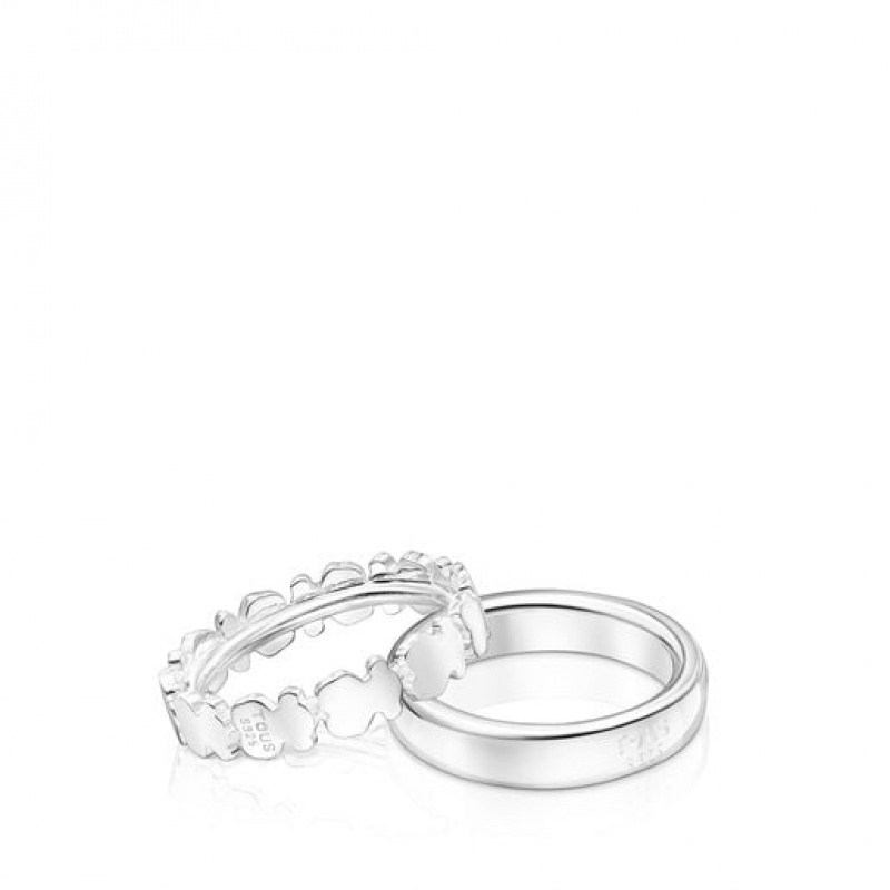 Tous Straight Small Women's Rings Silver | ZJH976285 | Usa