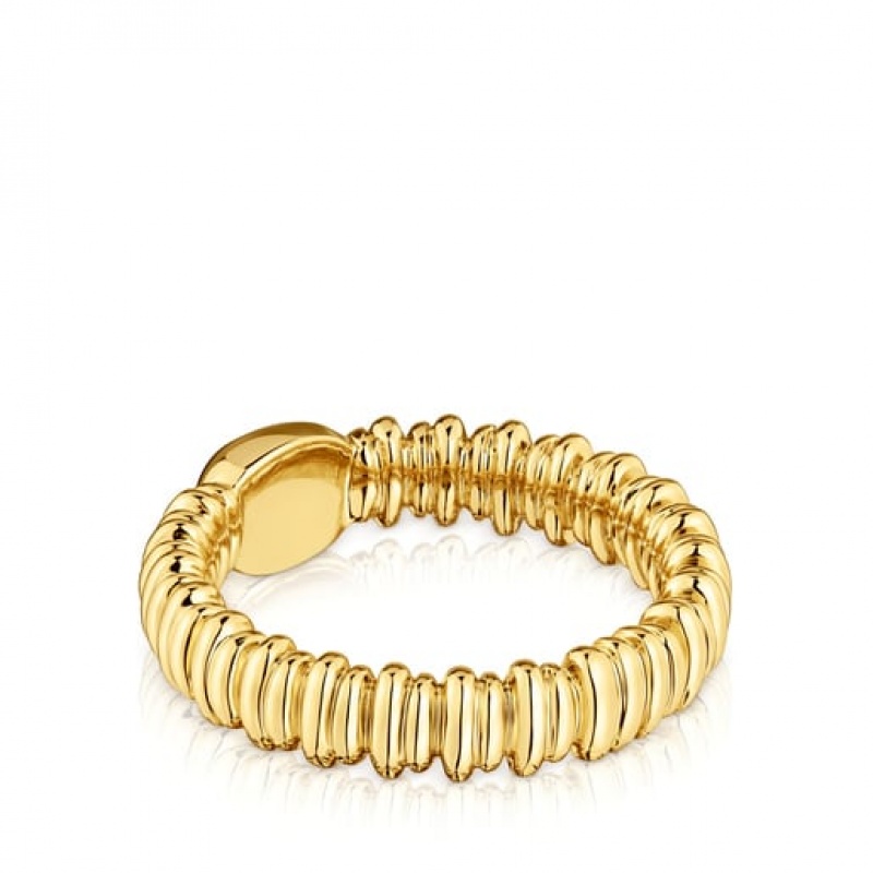 Tous Sugar Party Women's Rings 18k Gold | TOS132980 | Usa