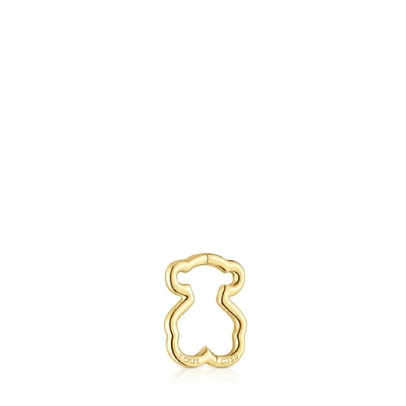 Tous Sweet Dolls Hoop Women's Earrings 18k Gold | GOS230415 | Usa