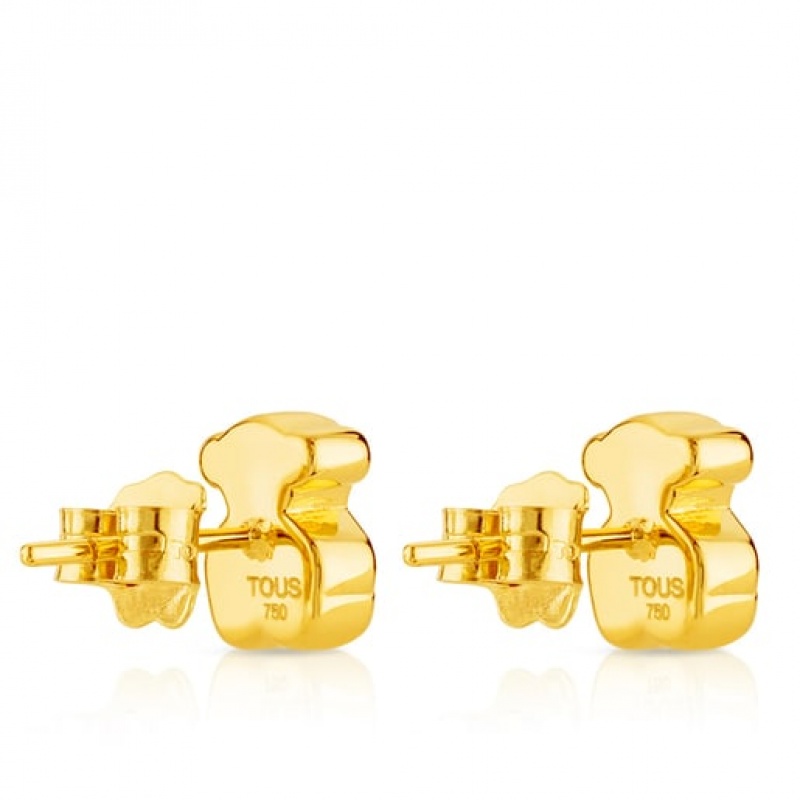 Tous Sweet Dolls Small Women's Earrings 18k Gold | QAU205693 | Usa