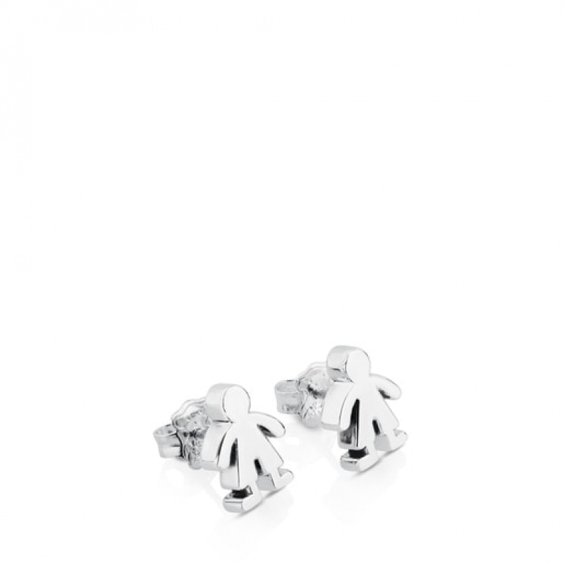 Tous Sweet Dolls Small Women's Earrings Silver | YFJ265714 | Usa