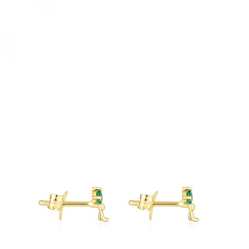 Tous Teddy Bear Small Women's Earrings 18k Gold | IET493865 | Usa