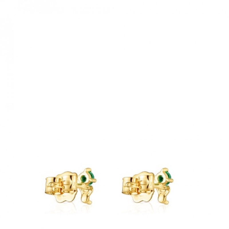 Tous Teddy Bear Small Women's Earrings 18k Gold | IET493865 | Usa