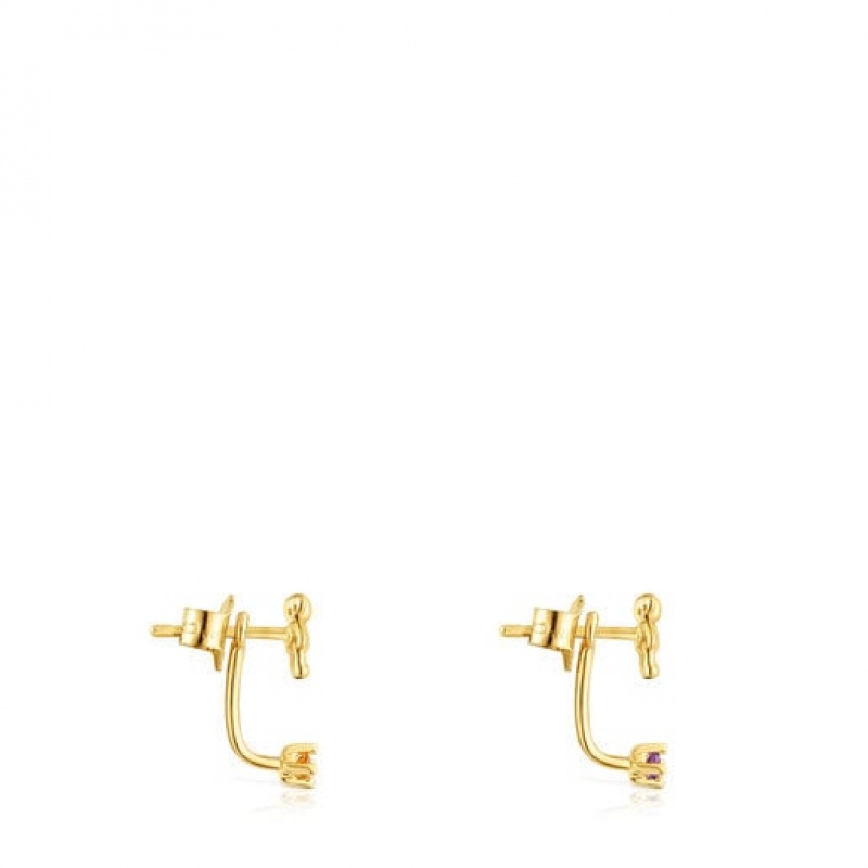 Tous Teddy Bear Women's Earrings 18k Gold | AQI786902 | Usa