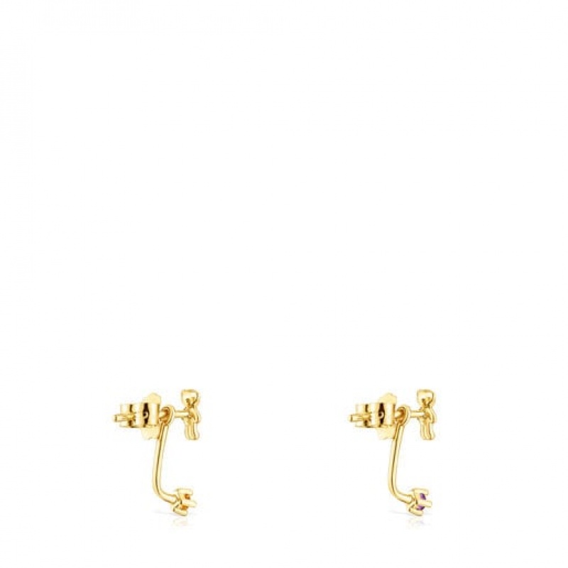 Tous Teddy Bear Women's Earrings 18k Gold | AQI786902 | Usa