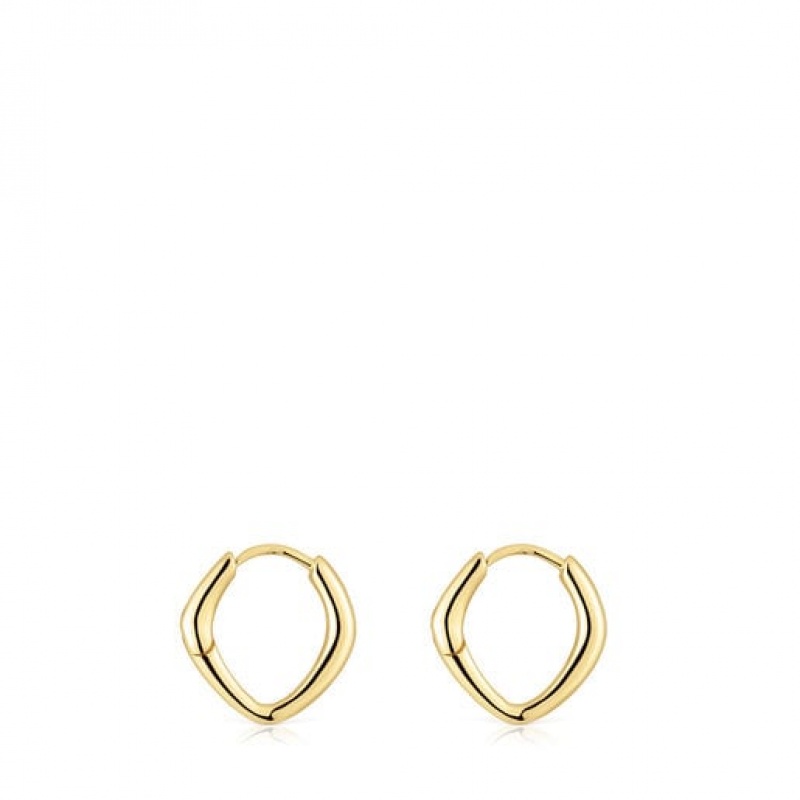 Tous Tous Basics Hoop Women's Earrings 18k Gold | TZA671509 | Usa