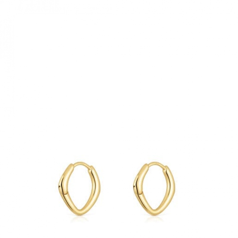 Tous Tous Basics Hoop Women's Earrings 18k Gold | TZA671509 | Usa