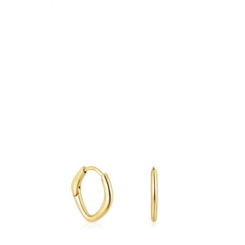 Tous Tous Basics Hoop Women's Earrings 18k Gold | TZA671509 | Usa