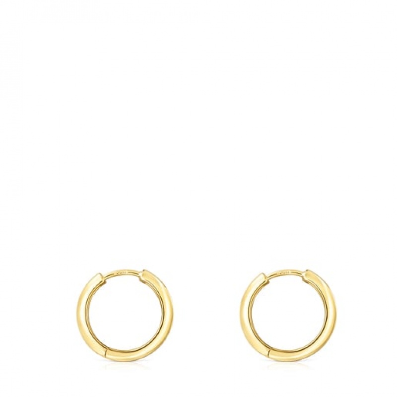 Tous Tous Basics Hoop Women's Earrings 18k Gold | UHA397154 | Usa