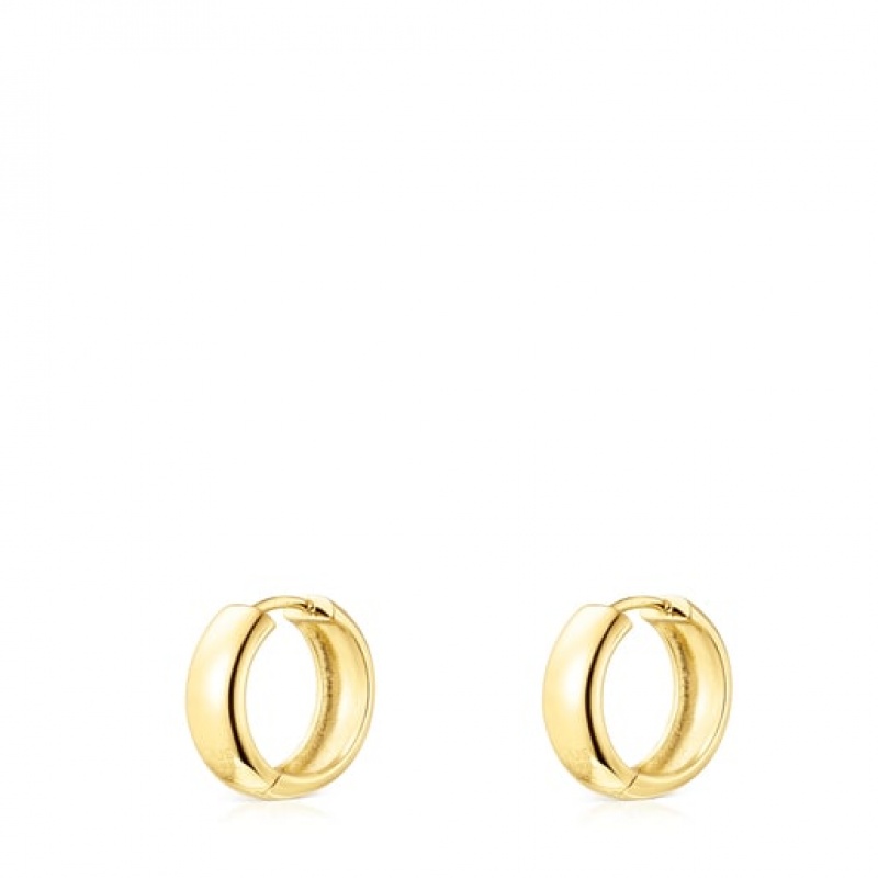 Tous Tous Basics Hoop Women's Earrings 18k Gold | UHA397154 | Usa