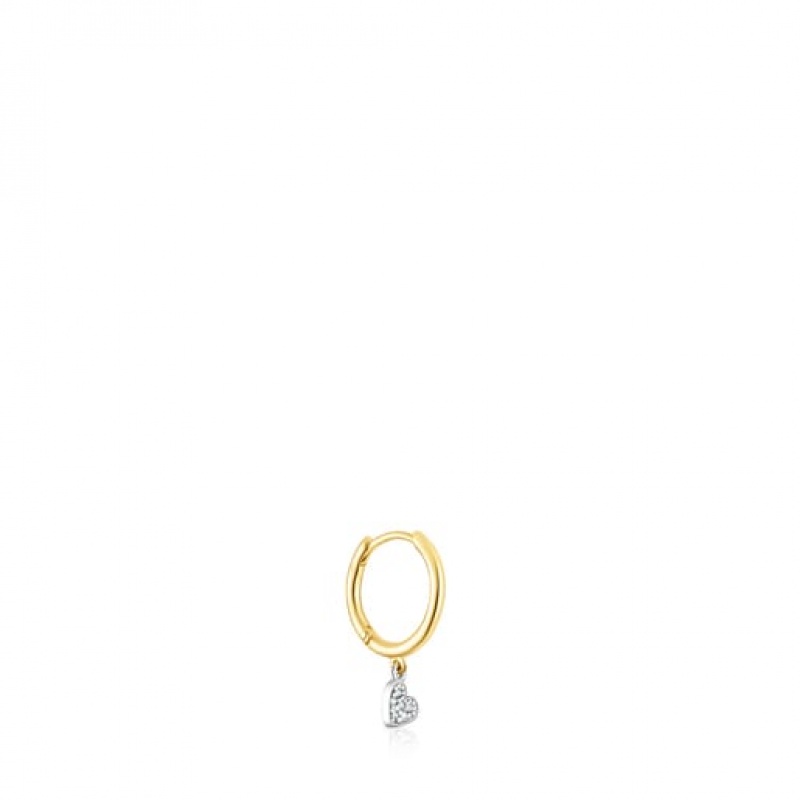 Tous Tous Basics Hoop Women's Earrings 18k Gold | HCG182965 | Usa