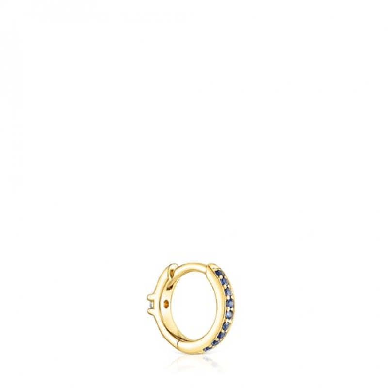 Tous Tous Basics Hoop Women\'s Earrings 18k Gold | UAD012856 | Usa