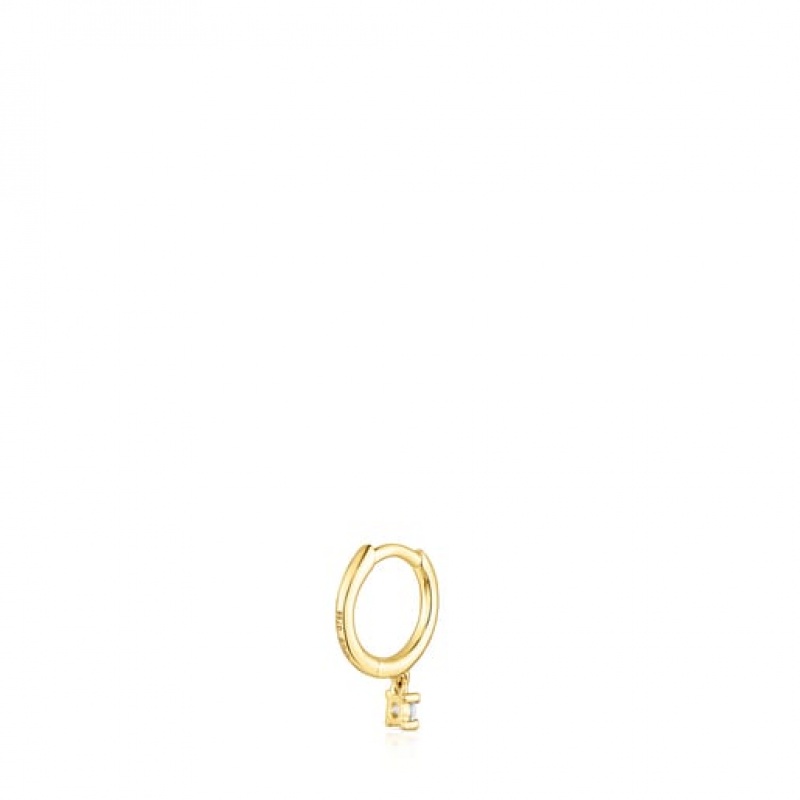 Tous Tous Basics Hoop Women's Earrings 18k Gold | GXH972861 | Usa