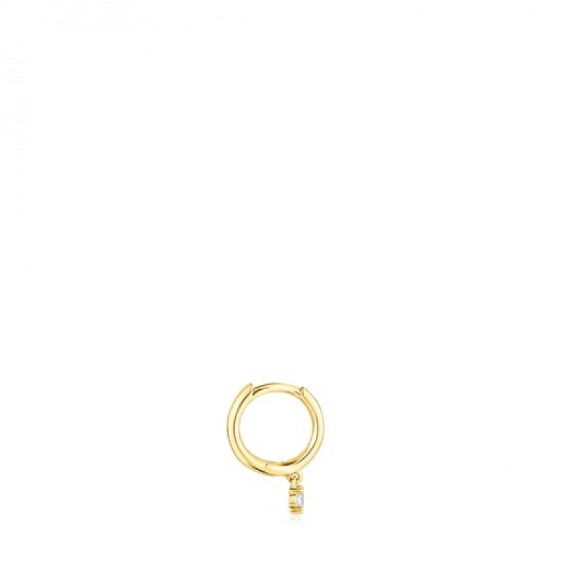 Tous Tous Basics Hoop Women's Earrings 18k Gold | GXH972861 | Usa