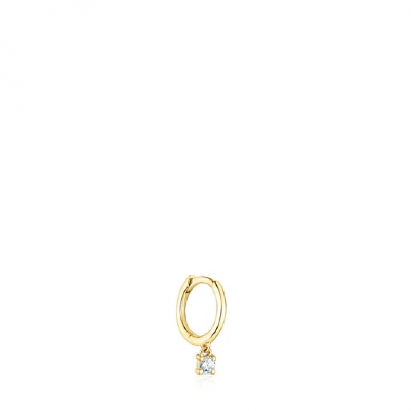 Tous Tous Basics Hoop Women\'s Earrings 18k Gold | GXH972861 | Usa