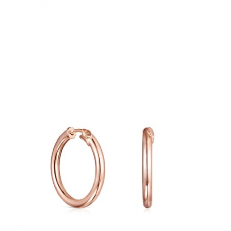 Tous Tous Basics Hoop Women\'s Earrings 18k Gold | GFX346712 | Usa