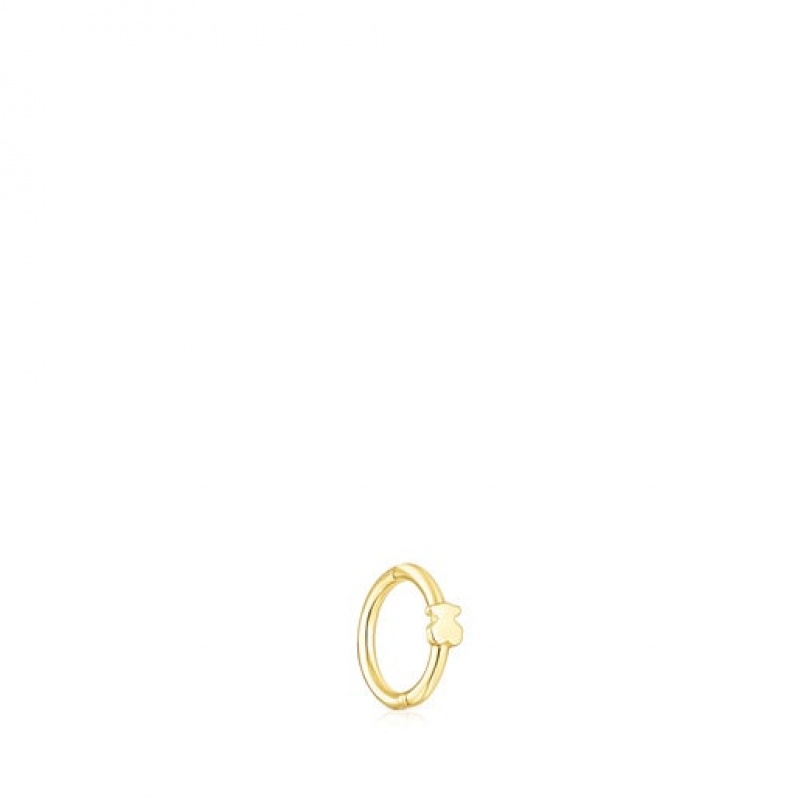 Tous Tous Basics Hoop Women's Earrings 18k Gold | TVM614092 | Usa