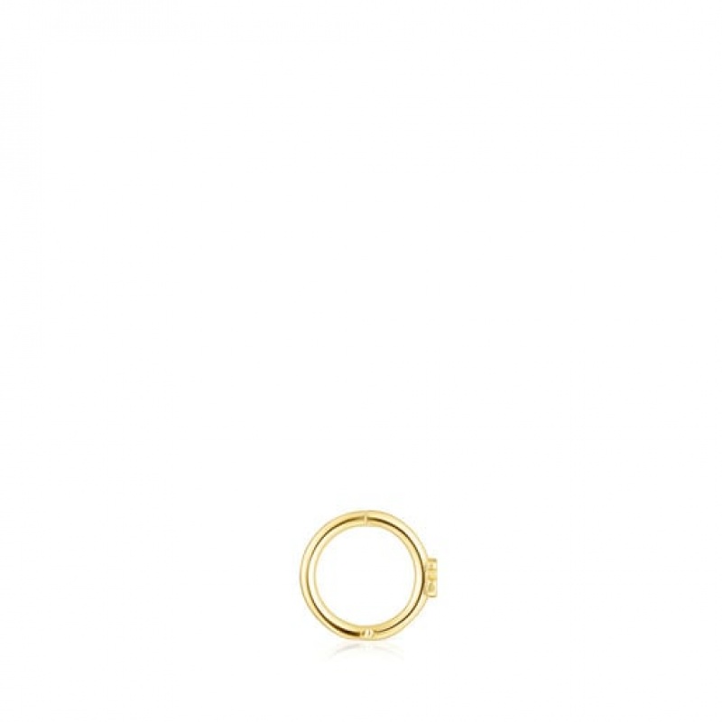 Tous Tous Basics Hoop Women's Earrings 18k Gold | TVM614092 | Usa